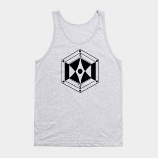 Hexagon - Original Logo Banner Sigil - Dark Design for Light Backgrounds Tank Top